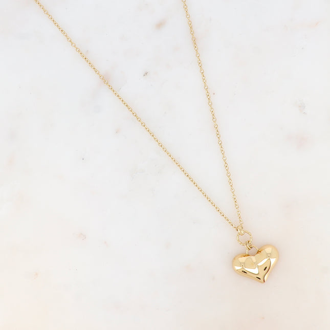 Sautoir - pendentif coeur bombé