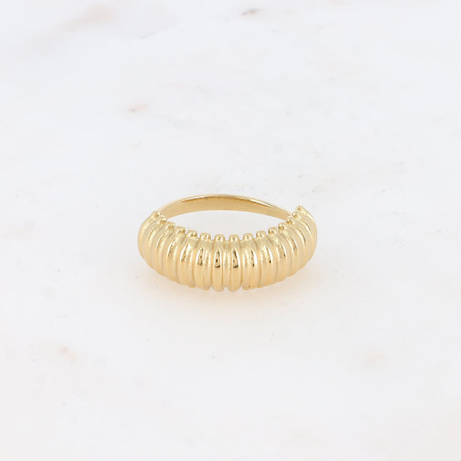 Bague - anneau large strié