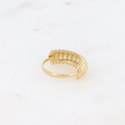 Bague - anneau large strié