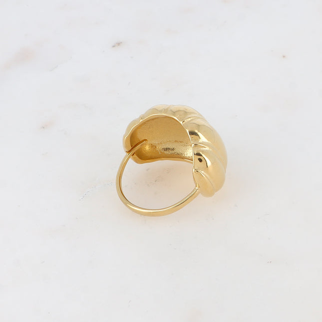 Bague - forme bombée effet coquillage