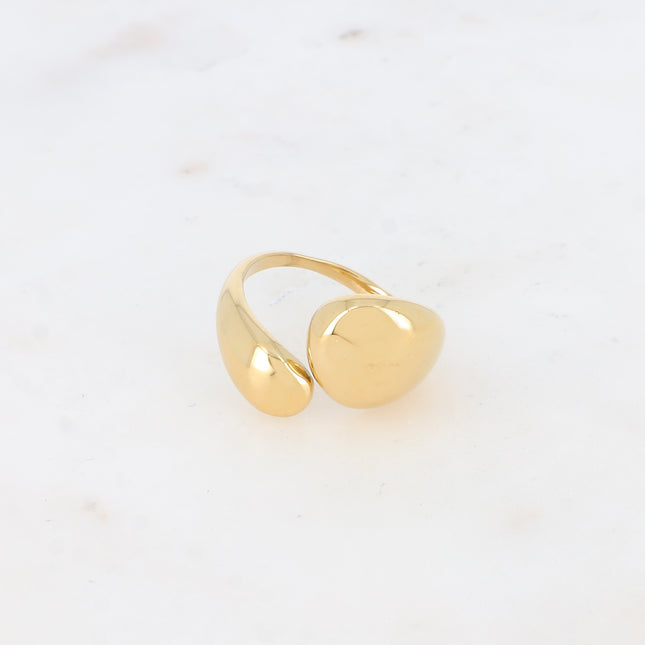 Bague ouverte - formes entrelacées