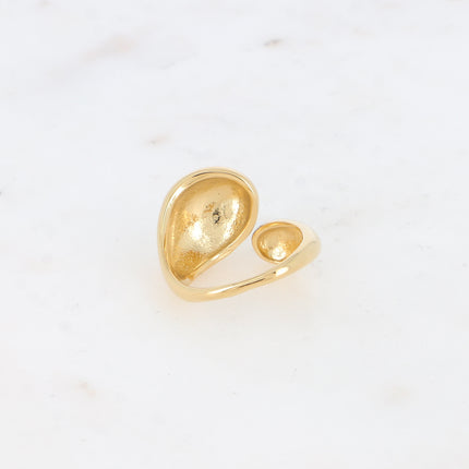 Bague ouverte - formes entrelacées