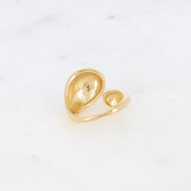 Bague ouverte - formes entrelacées