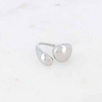Bague ouverte - formes entrelacées