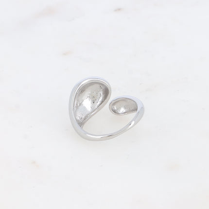 Bague ouverte - formes entrelacées
