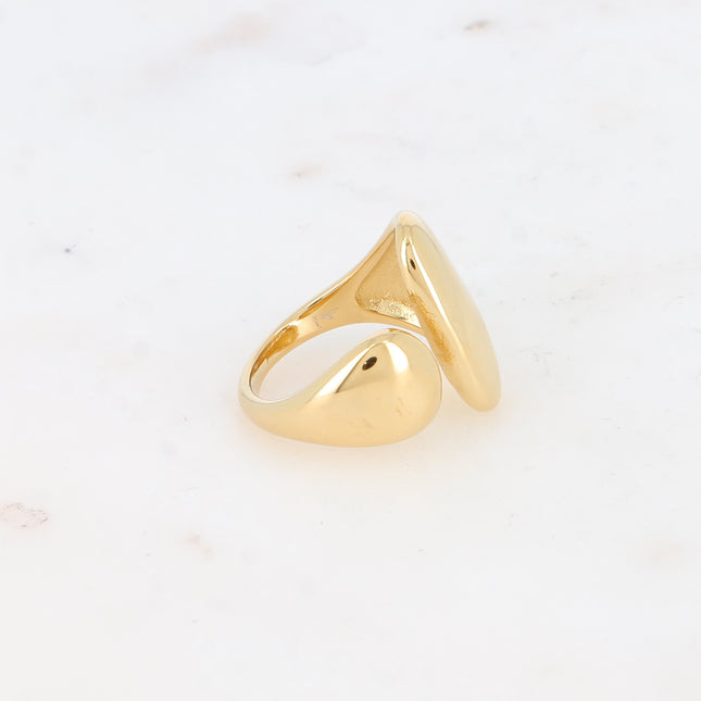Bague ouverte - formes arrondies, lisses