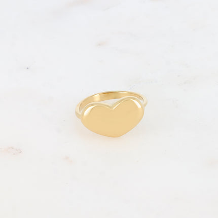 Bague - coeur lisse