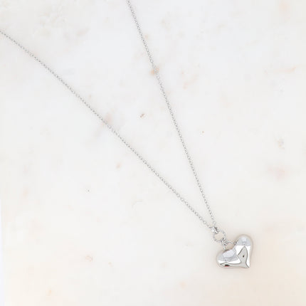 Sautoir - pendentif coeur bombé