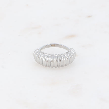 Bague - anneau large strié
