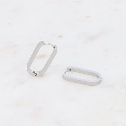 Créoles - anneau ovale 14x22mm