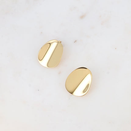 Boucles puces - forme plate ondulée 25x30mm