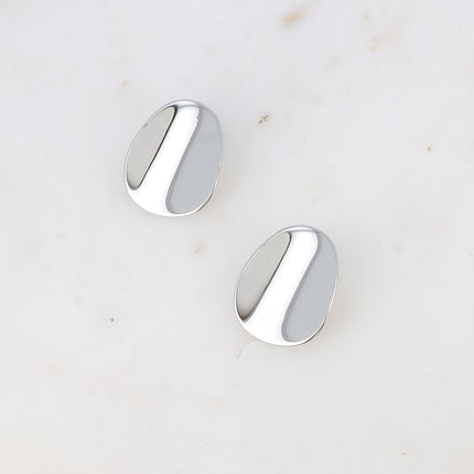 Boucles puces - forme plate ondulée 25x30mm