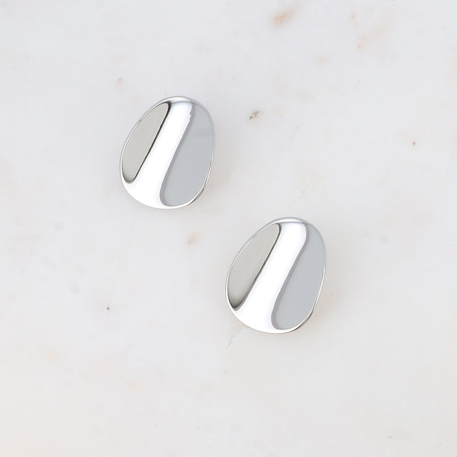 Boucles puces - forme plate ondulée 25x30mm