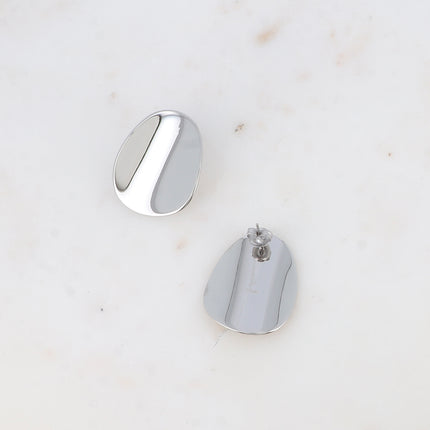 Boucles puces - forme plate ondulée 25x30mm