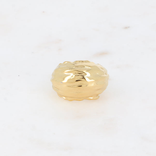 Bague - forme ovale texturée