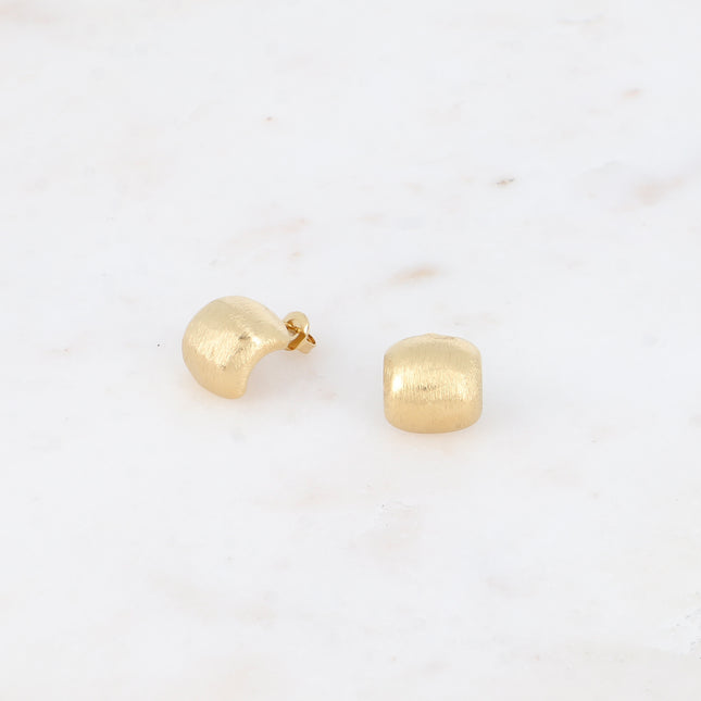 Boucles Noelle - carré bombé effet brossé mat