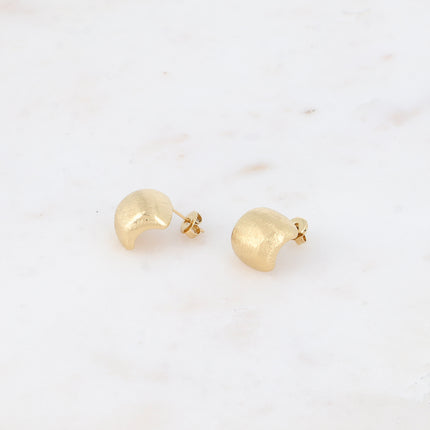 Boucles Noelle - carré bombé effet brossé mat