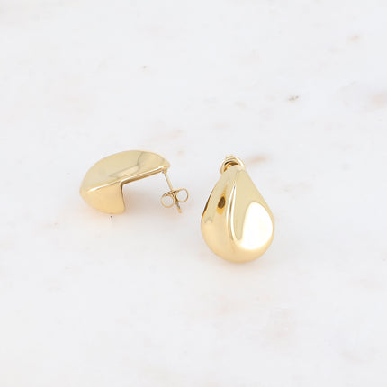 Stud earrings - pinch drop