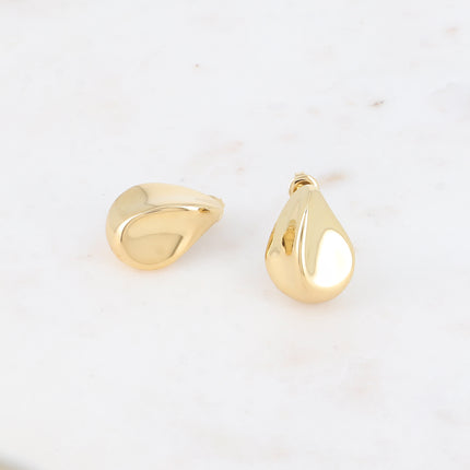 Stud earrings - pinch drop