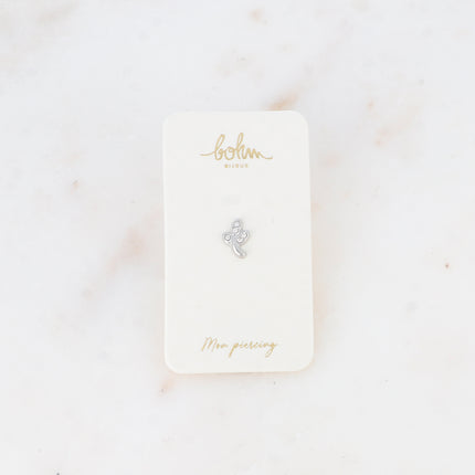 Piercing - brindille avec cristaux