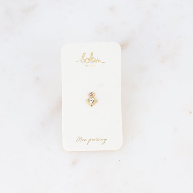 Piercing - 2 rounds with crystals