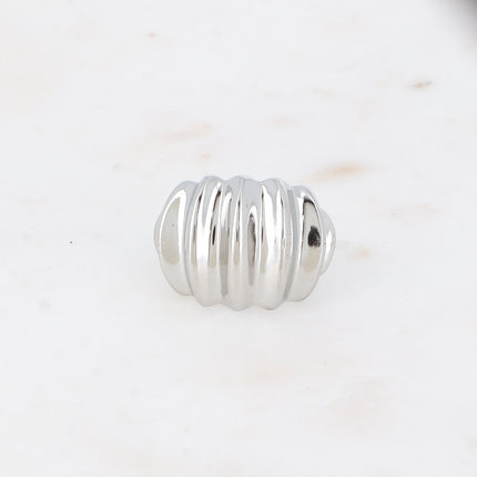 Bague - anneau effet coquillage picot