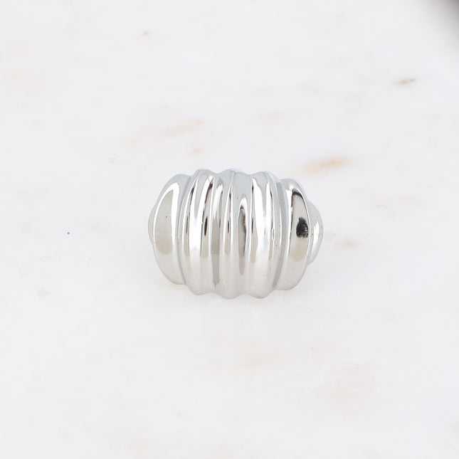 Bague - anneau effet coquillage picot
