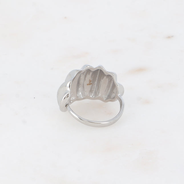 Bague - anneau effet coquillage picot