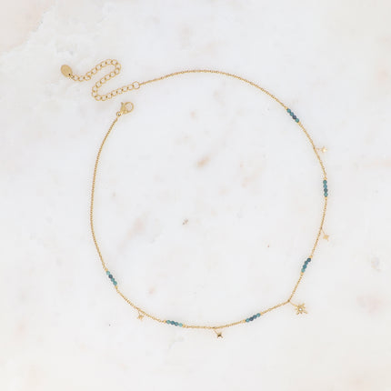 Necklace - North Star tassels and natural stones