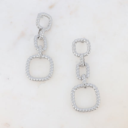 Myrtilla dangling earrings - twisted rings