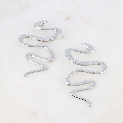 Boucles puces - grande pièce style serpent
