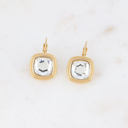 Boucles dormeuses Arwen - cristaux Swarovski® 10mm