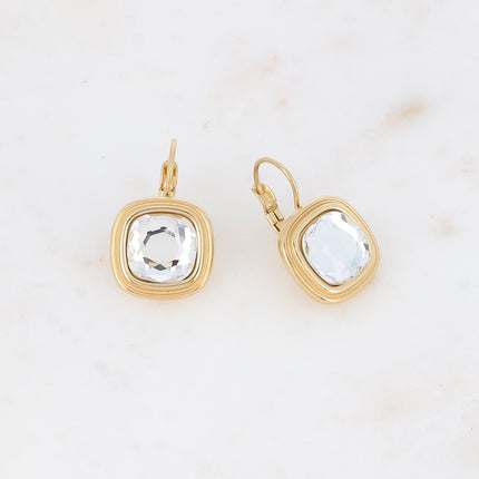Boucles dormeuses Arwen - cristaux Swarovski® 10mm
