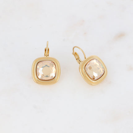 Boucles dormeuses Arwen - cristaux Swarovski® 10mm