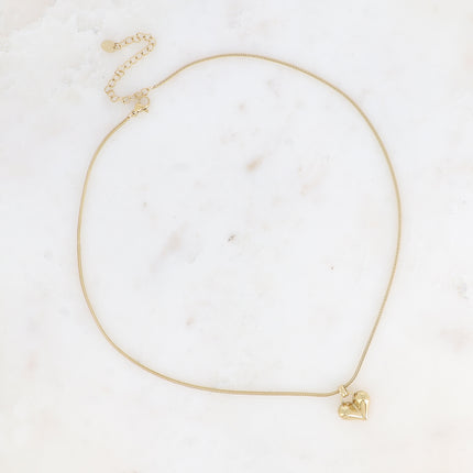 Collier - pendentif coeur bombé
