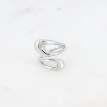 Bague large ouverte - formes ajourées