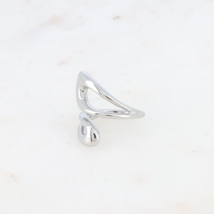 Bague large ouverte - formes ajourées