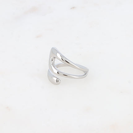 Bague large ouverte - forme ajourée et pleine