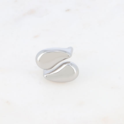Bague ouverte - style yin yang ajouré