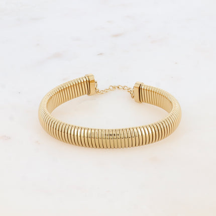 Jonc Bonie M - maille épaisse 10mm avec chaînette