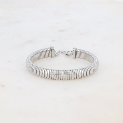 Jonc Bonie M - maille épaisse 10mm avec chaînette