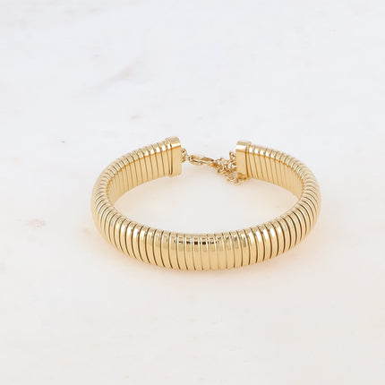 Jonc Bonie L - maille épaisse 12mm avec chaînette
