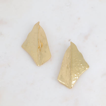 Boucles puces - grande pièce effet pliée et texturée