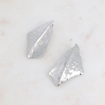 Boucles puces - grande pièce effet pliée et texturée