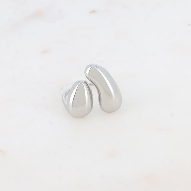 Bague ouverte - double ovale