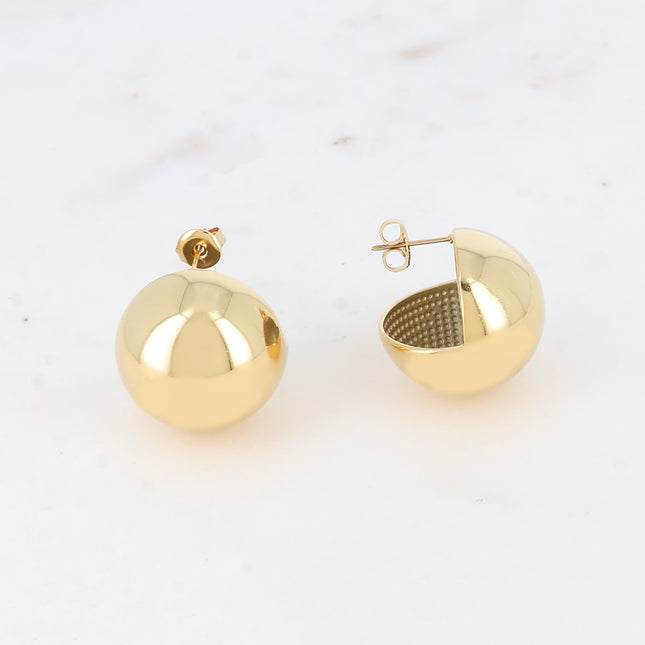Boucles puces - boule creuse 20mm