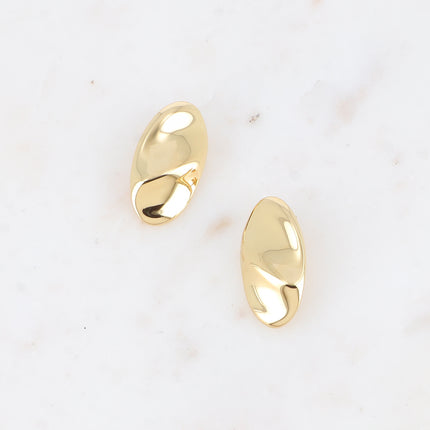 Boucles puces - ovale ondulé 18x33mm