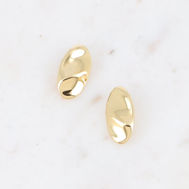 Boucles puces - ovale ondulé 18x33mm
