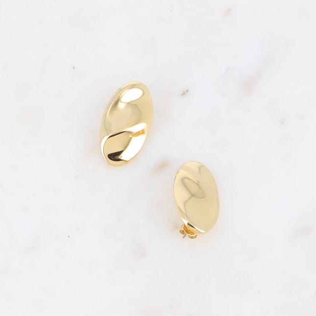 Boucles puces - ovale ondulé 18x33mm