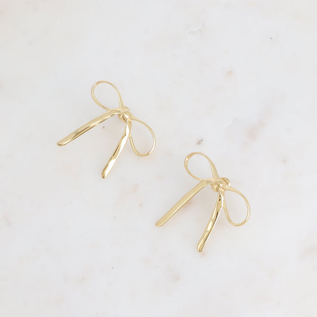 Boucles puces Shanya - noeud papillon 39 x 37mm